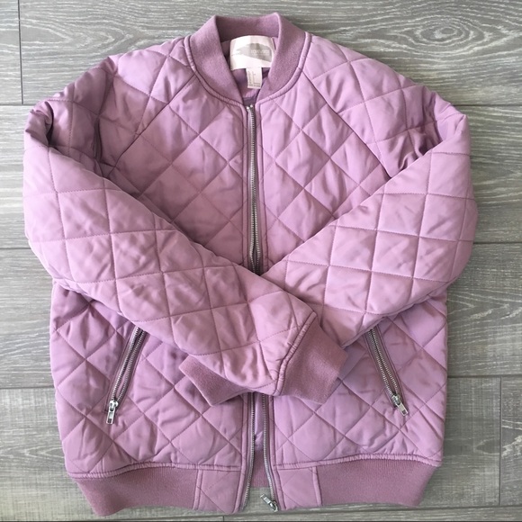 lilac bomber jacket